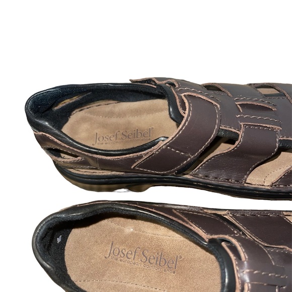 Josef Seibel Brown leather sandals size 45 chart at very last photo for us size main image 5